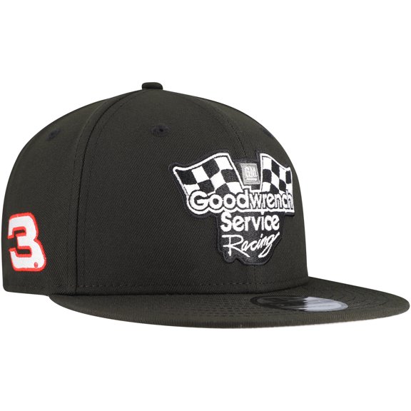 Men's New Era Black Richard Childress Racing Goodwrench 9FIFTY Snapback Hat