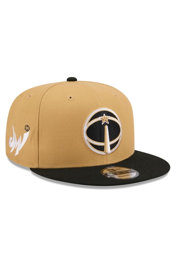 Men's New Era Gold/Black Washington Wizards 2025/26 City Edition 9FIFTY Snapback Hat