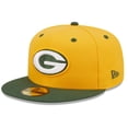 thumbnail image 1 of Men's New Era  Gold/Green Green Bay Packers Flipside 2Tone 59FIFTY Fitted Hat, 1 of 5
