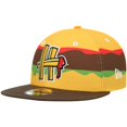 thumbnail image 1 of Men's New Era Gold Hartford Yard Goats Theme Night 59FIFTY Fitted Hat, 1 of 5