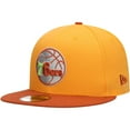 thumbnail image 1 of Men's New Era Gold/Rust Philadelphia 76ers 59FIFTY Fitted Hat, 1 of 6
