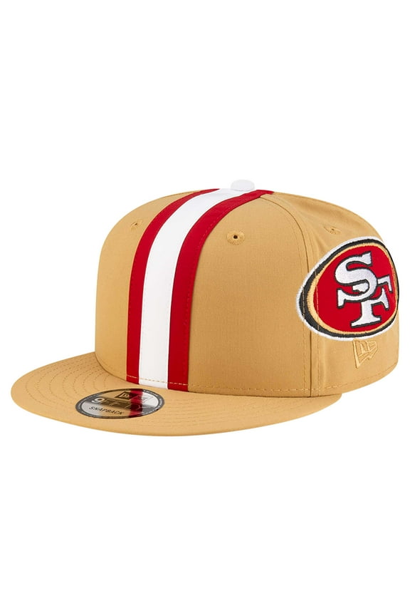 Men's New Era Gold San Francisco 49ers  Helmet 9FIFTY Snapback Hat