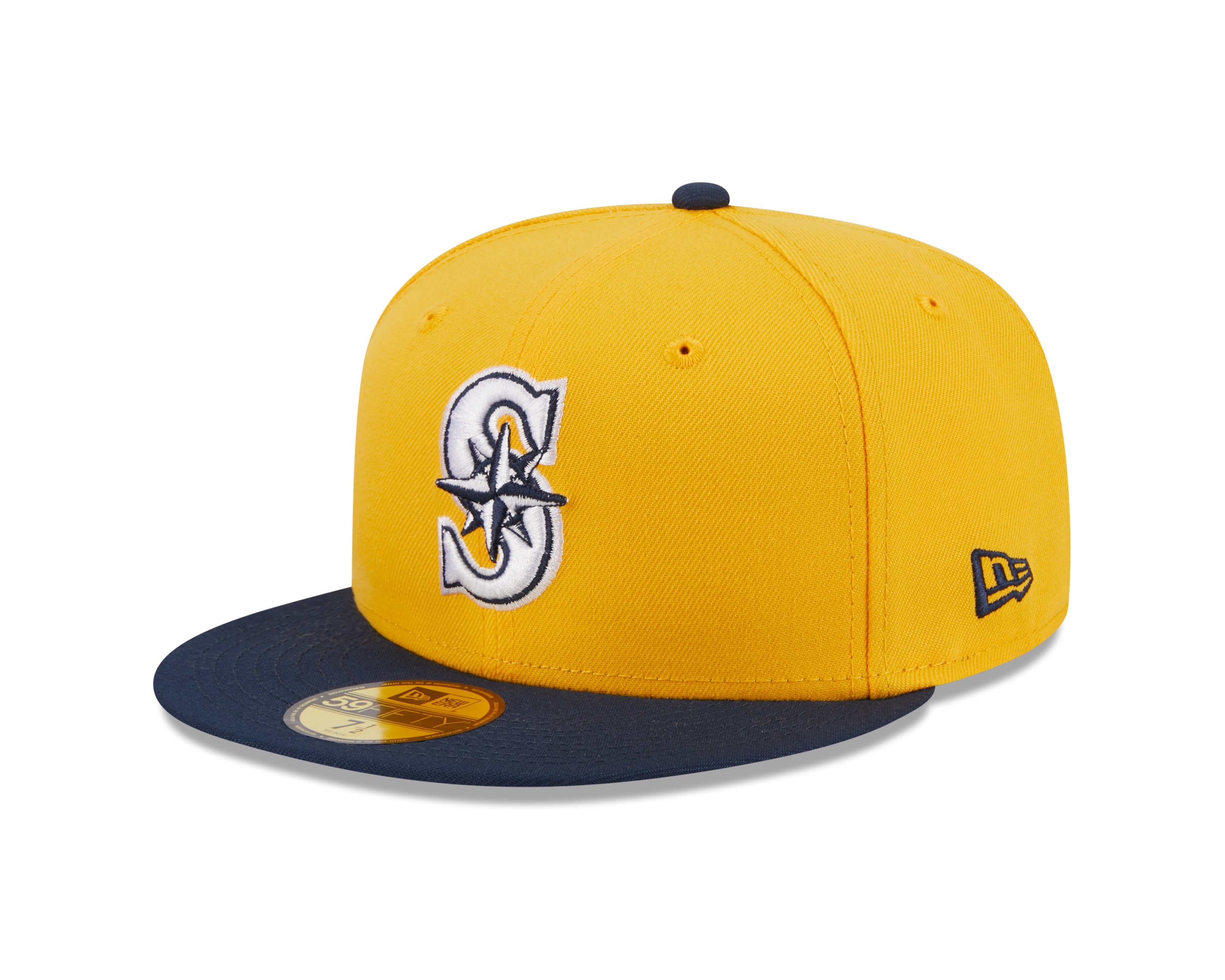 Men's New Era Gold Seattle Mariners TwoTone Color Pack 59FIFTY Fitted