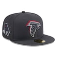 thumbnail image 1 of Men's New Era  Graphite Atlanta Falcons Official 2024 NFL Draft On Stage 59FIFTY Fitted Hat, 1 of 5