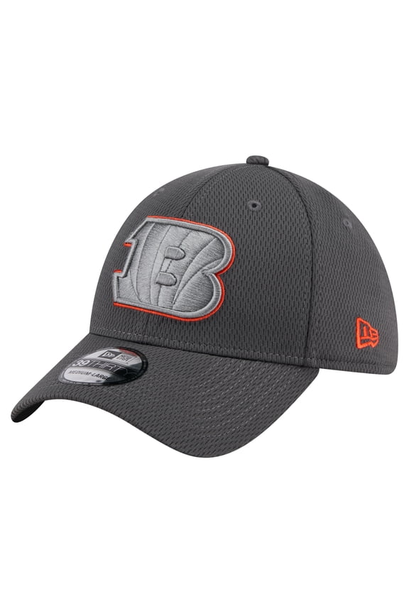 Men's New Era Graphite Cincinnati Bengals Main 39THIRTY Flex Hat