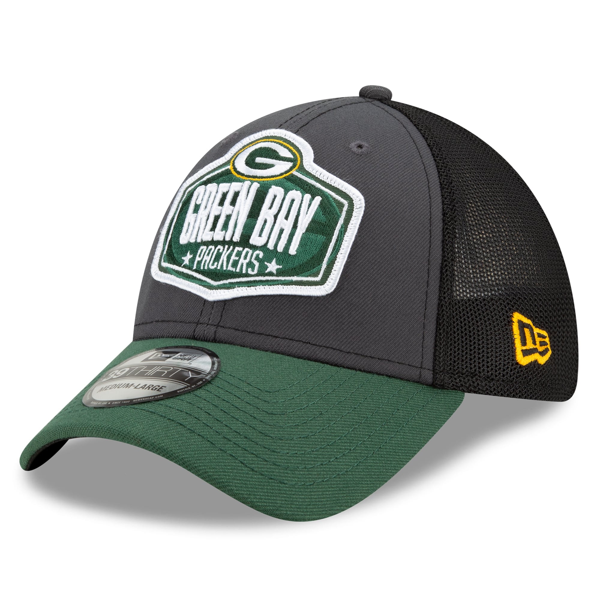 Men's New Era Graphite/Green Green Bay Packers 2021 NFL Draft