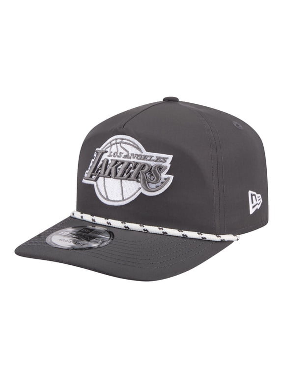 Men's New Era Graphite Los Angeles Lakers Tonal Rope 19TWENTY Adjustable Hat