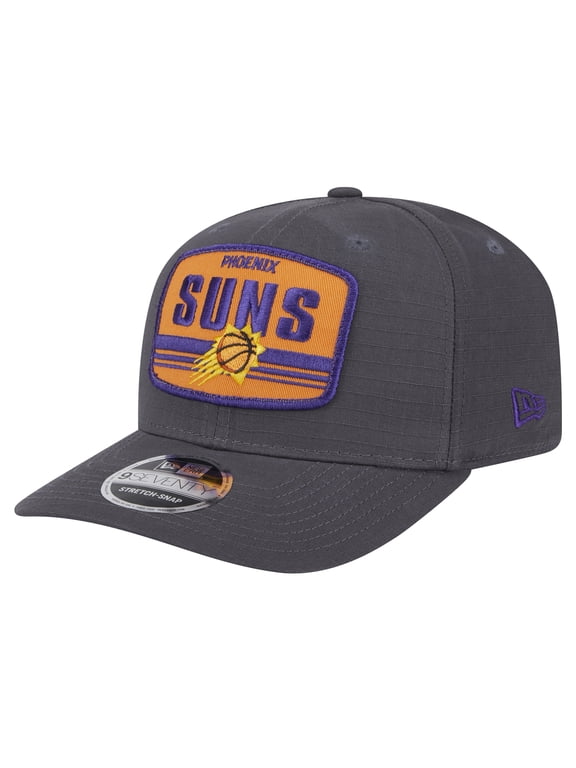 Men's New Era Graphite Phoenix Suns Team Elevated Patch 9SEVENTY Adjustable Hat