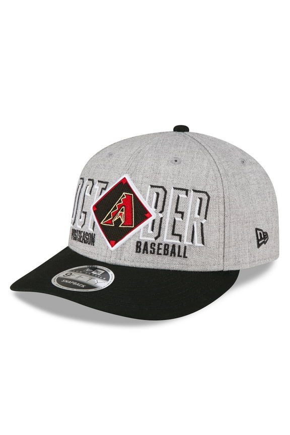 Men's New Era  Gray Arizona Diamondbacks 2023 Division Series Winner Locker Room Low Profile 9FIFTY Snapback Hat