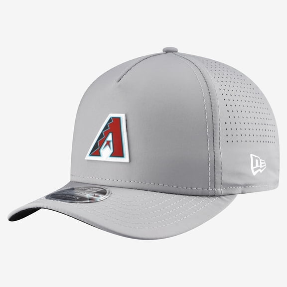 Men's New Era  Gray Arizona Diamondbacks Micro Logo 9FORTY M-Crown A-Frame Adjustable Hat