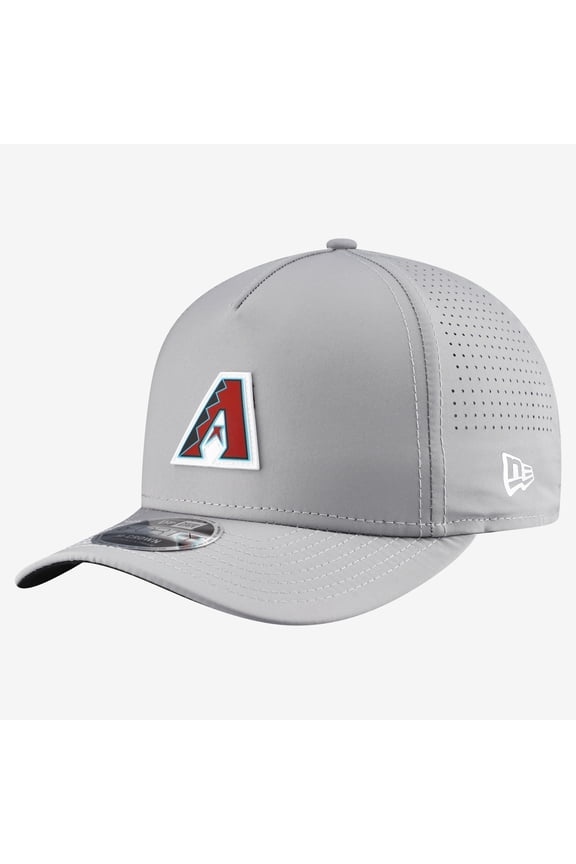 Men's New Era Gray Arizona Diamondbacks Micro Logo 9FORTY M-Crown A-Frame Adjustable Hat