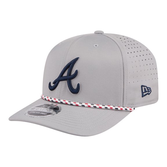 Men's New Era Gray Atlanta Braves Sport Rope 9SEVENTY Adjustable Hat