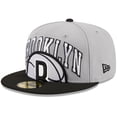 thumbnail image 1 of Men's New Era Gray/Black Brooklyn Nets Tip-Off Two-Tone 59FIFTY Fitted Hat, 1 of 6