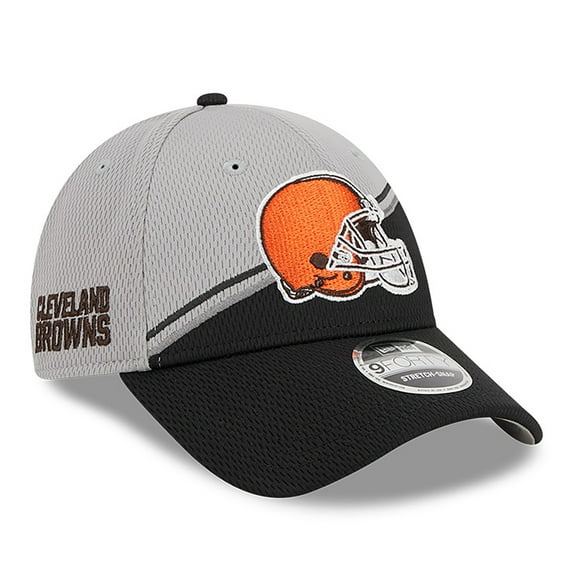Men's New Era  Gray/Black Cleveland Browns 2023 Sideline 9FORTY Adjustable Hat