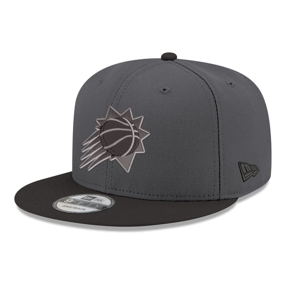 Men's New Era Gray/Black Phoenix Suns Logo 2-Tone 9FIFTY Snapback Hat