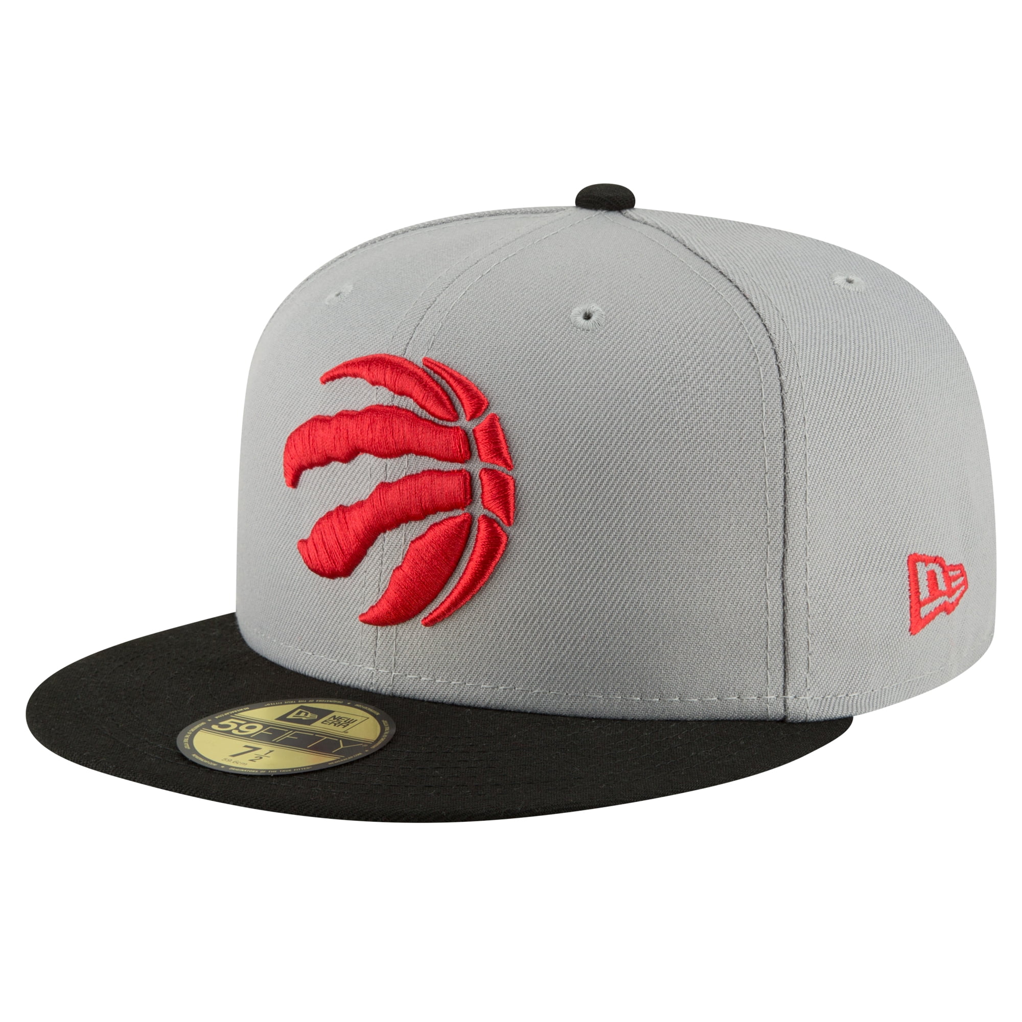 Men's New Era Gray/Black Toronto Raptors 2-Tone 59FIFTY Fitted Hat ...