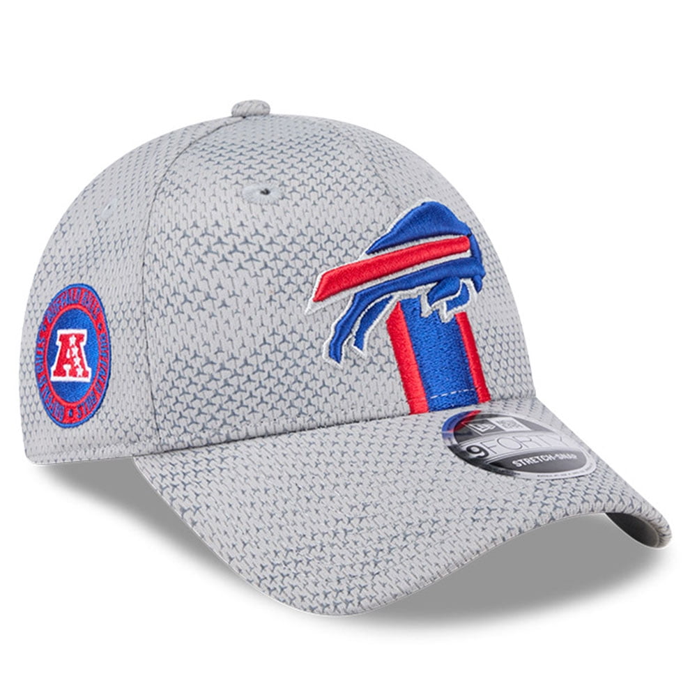 Men's New Era Gray Buffalo Bills 2024 Sideline 9FORTY Stretch-Snap