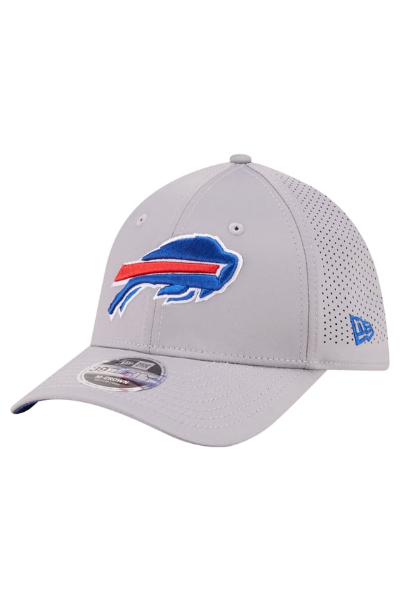 Men's New Era Gray Buffalo Bills 39THIRTY M-Crown Flex Fit Hat