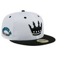 thumbnail image 1 of Men's New Era Gray Charlotte FC Throwback Mesh 59FIFTY Fitted Hat, 1 of 5