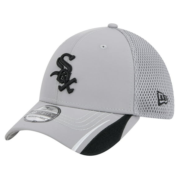 Men's New Era Gray Chicago White Sox Linear 39THIRTY Flex Hat