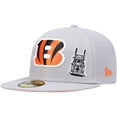 thumbnail image 1 of Men's New Era Gray Cincinnati Bengals City Describe 59FIFTY Fitted Hat, 1 of 5