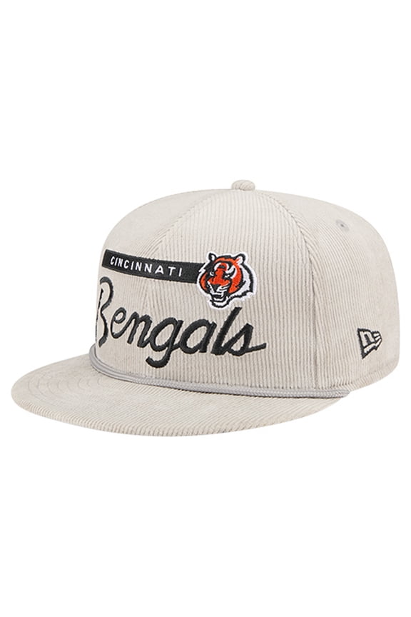 Men's New Era Gray Cincinnati Bengals Cord Rope Corduroy 9FIFTY Snapback Hat
