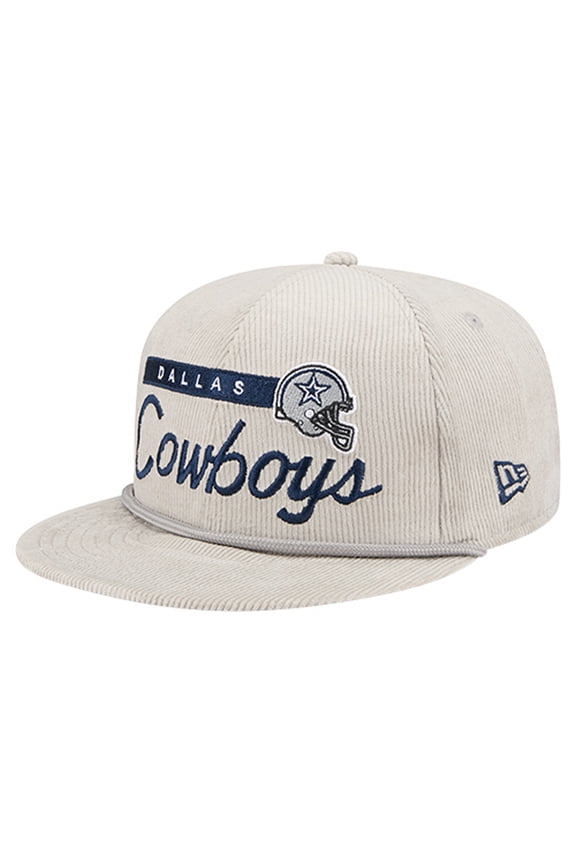 Men's New Era Gray Dallas Cowboys Cord Rope 9FIFTY Snapback Hat