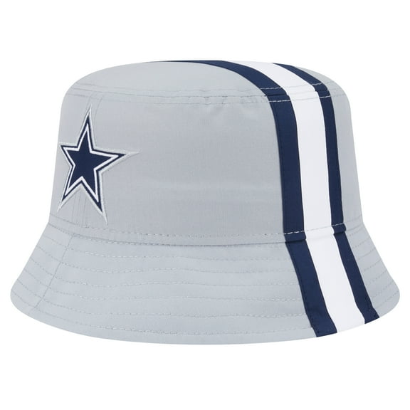 Men's New Era Gray Dallas Cowboys Helmet Bucket Hat