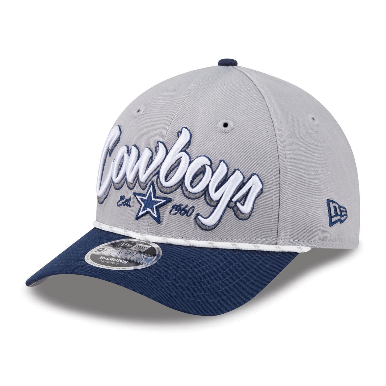 Loyal Frame Men's New Era Gray Dallas Cowboys Team Loyal A-Frame 9FORTY Adjustable ...