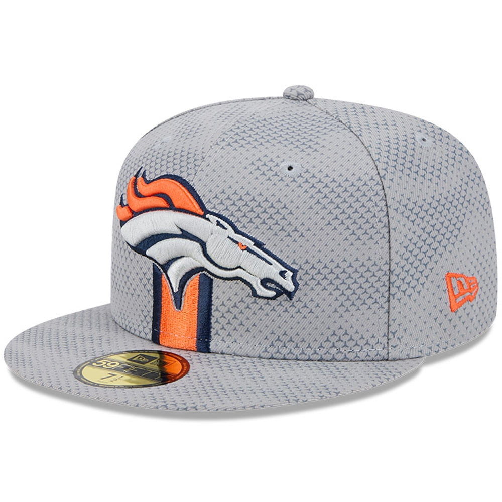Men's New Era Gray Denver Broncos 2024 Sideline 59FIFTY Fitted Hat