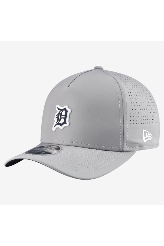 Men's New Era Gray Detroit Tigers Micro Logo 9FORTY M-Crown A-Frame Adjustable Hat