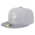 thumbnail image 1 of Men's New Era Gray/Graphite Green Bay Packers Iron Cloud 59FIFTY Fitted Hat, 1 of 6