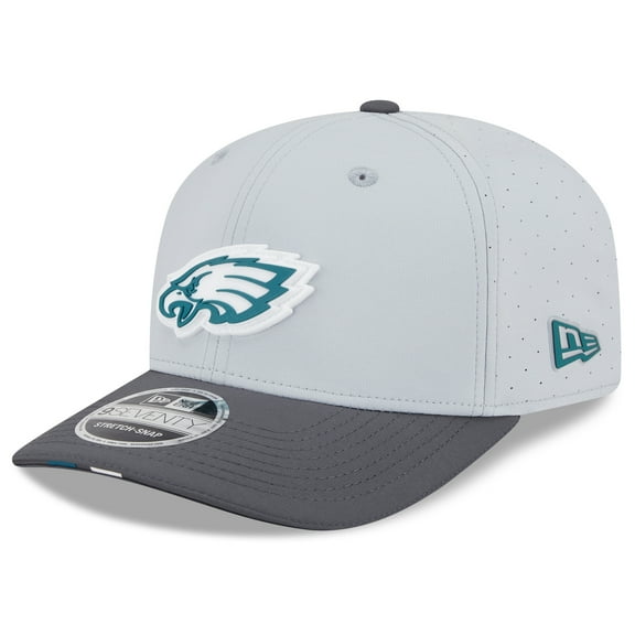 Men's New Era  Gray/Graphite Philadelphia Eagles 2025 NFL Training Camp 9SEVENTY Adjustable Hat