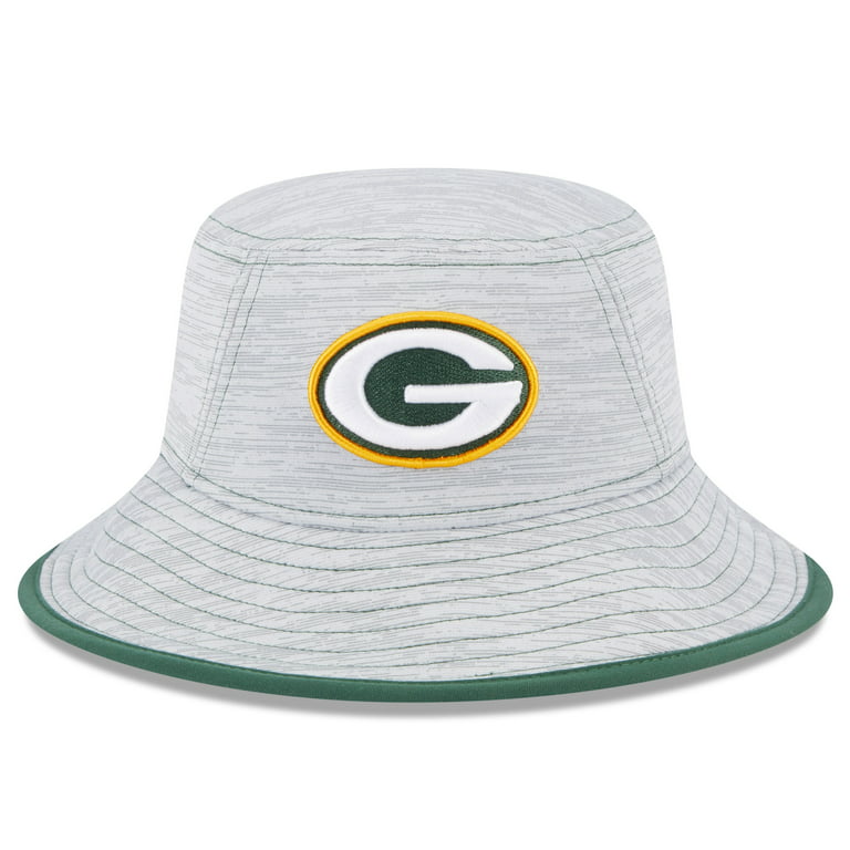 Men's New Era Gray Green Bay Packers Game Bucket Hat - OSFA