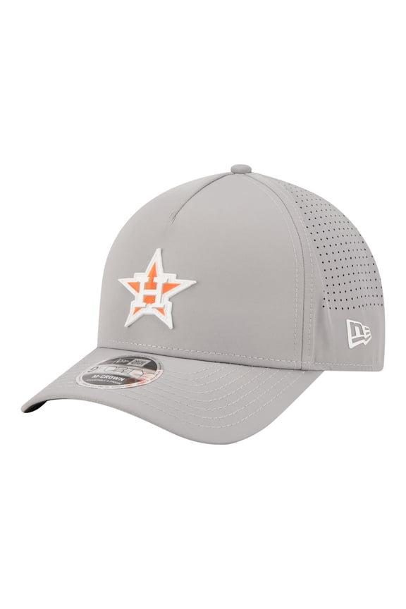 Men's New Era Gray Houston Astros Micro Logo 9FORTY M-Crown A-Frame Adjustable Hat