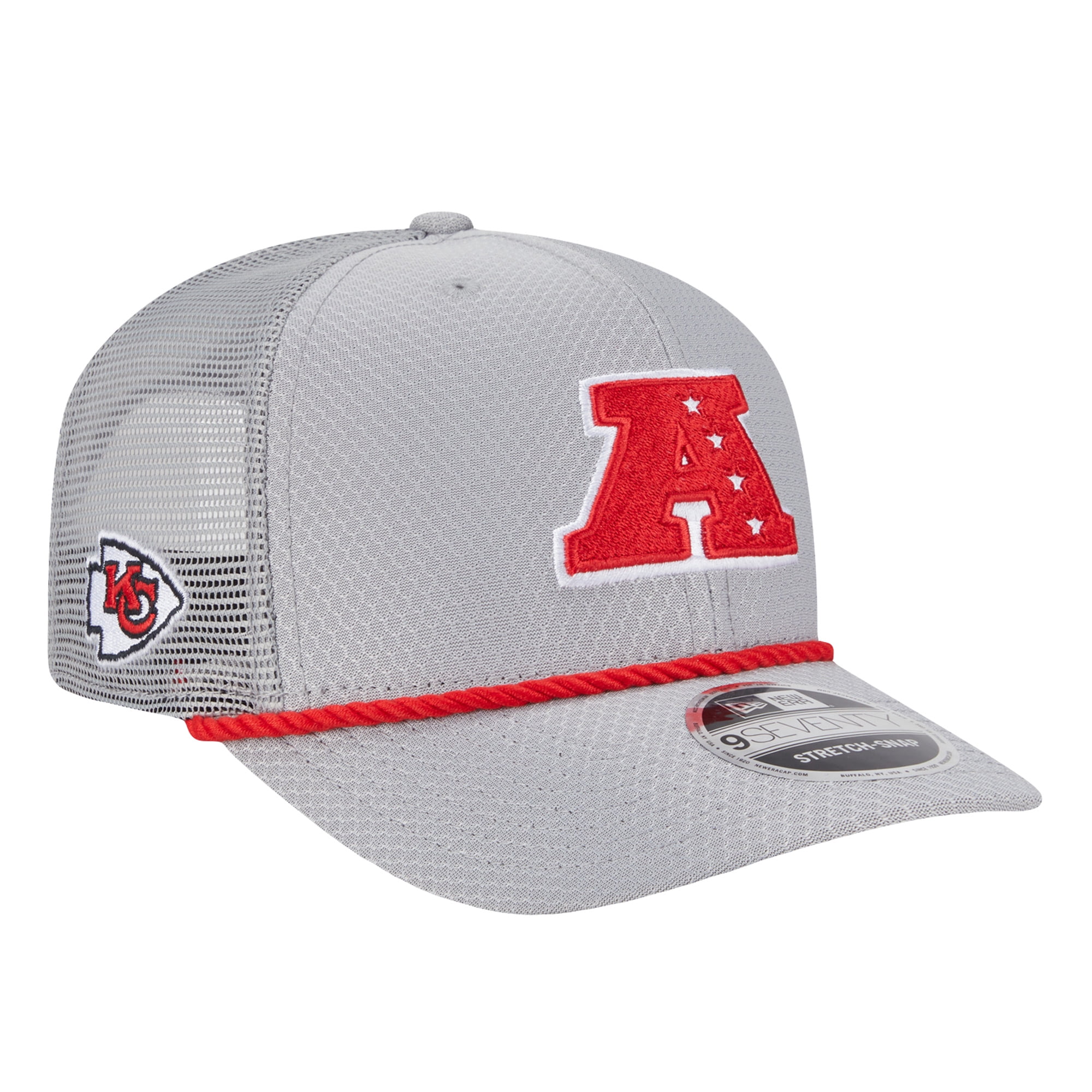 Casquette New Era 9Seventy Kansas City Chiefs - Stretch, Snapback, Broderie équipe - Officielle, 100% Polyester