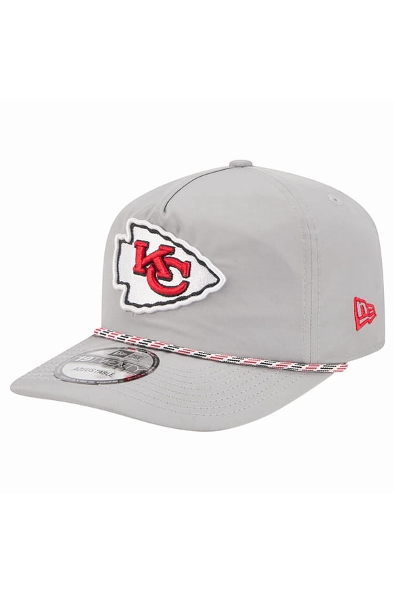 Men's New Era Gray Kansas City Chiefs Rope 19TWENTY Hat