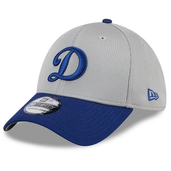 Men's New Era Gray Los Angeles Dodgers 2025 Batting Practice 39THIRTY Flex Hat