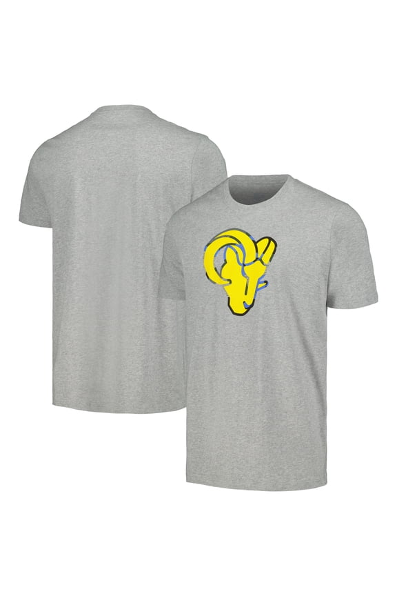 Men's New Era Gray Los Angeles Rams Camo Logo T-Shirt