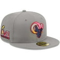 thumbnail image 1 of Men's New Era Gray Los Angeles Rams Color Pack 59FIFTY Fitted Hat, 1 of 6