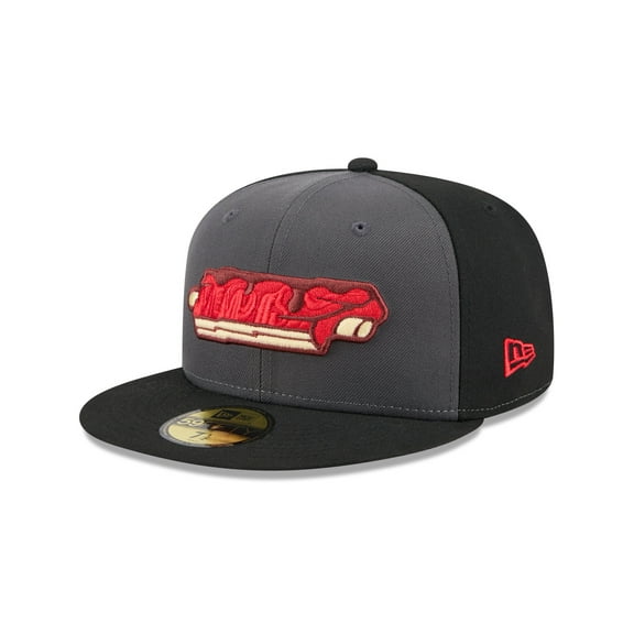 Men's-New Era  Gray Memphis Redbirds Theme Nights 59FIFTY Fitted Hat