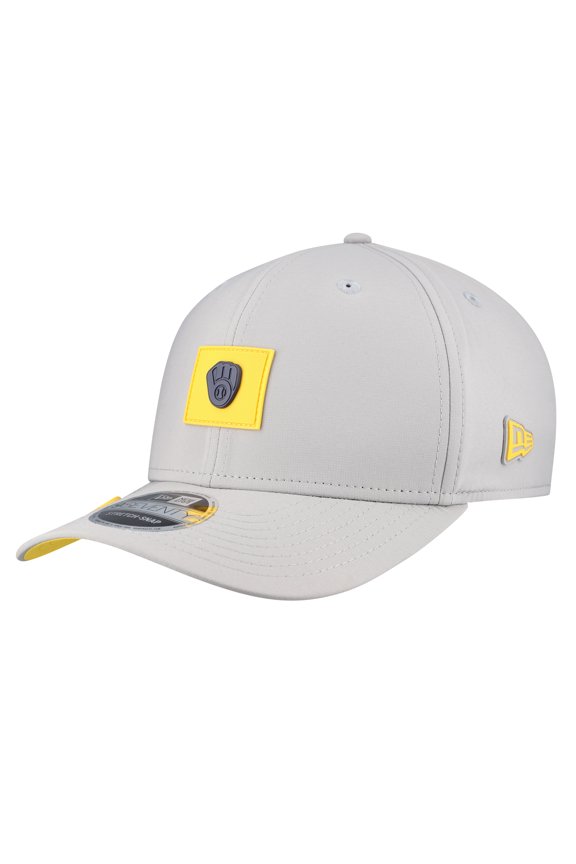 Men's New Era  Gray Milwaukee Brewers 2026 Clubhouse 9SEVENTY Adjustable Hat