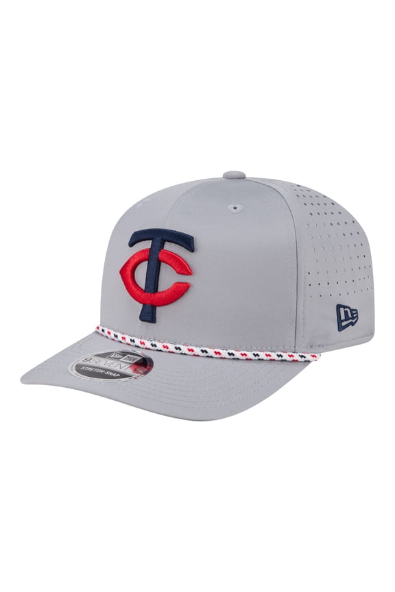 Men's New Era Gray Minnesota Twins Sport Rope 9SEVENTY Adjustable Hat