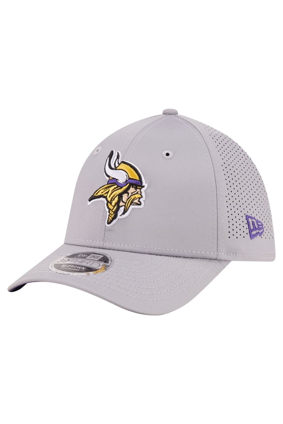 Men's New Era Gray Minnesota Vikings 39THIRTY M-Crown Stretch Hat