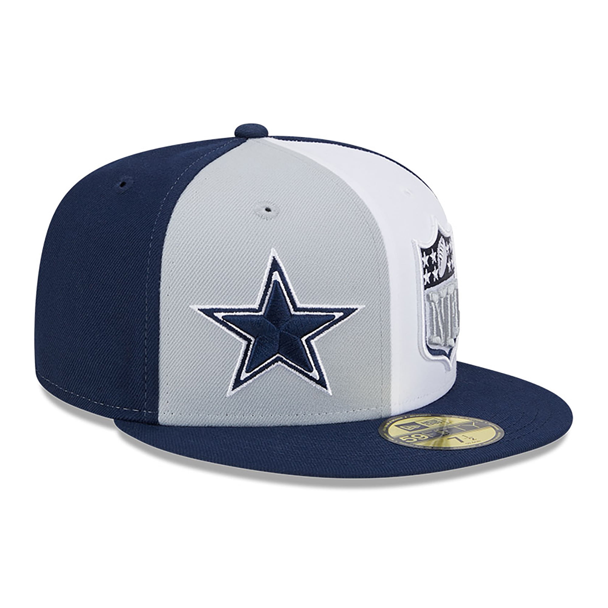 Men's New Era Gray/Navy Dallas Cowboys 2023 Sideline 59FIFTY Fitted Hat ...