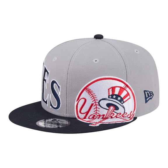 Men's New Era Gray/Navy New York Yankees Stretched Two-Tone 9FIFTY Adjustable Hat