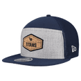 thumbnail image 1 of Men's New Era  Gray/Navy Tennessee Titans Cork Split Panel 9FIFTY Trucker Snapback Hat, 1 of 5