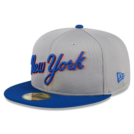 Men's New Era Gray New York Mets 2025 Batting Practice 59FIFTY Fitted Hat