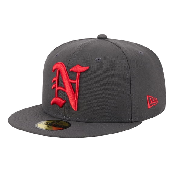 Men's-New Era Gray Norfolk Tides Theme Nights 59FIFTY Fitted Hat