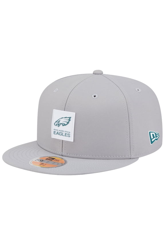 Men's New Era Gray Philadelphia Eagles 2025 Sideline 59FIFTY Fitted Hat